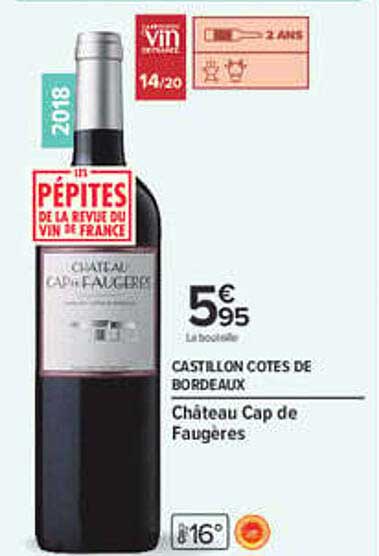 CASTLON COTES DE BORDEAUX Château Cap de Faugeres