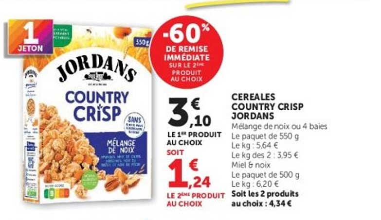 CEREALES COUNTRY CRISP JORDANS