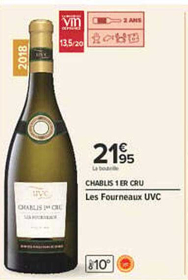 CHABLIS 1ER CRU Les Fourneaux UVC