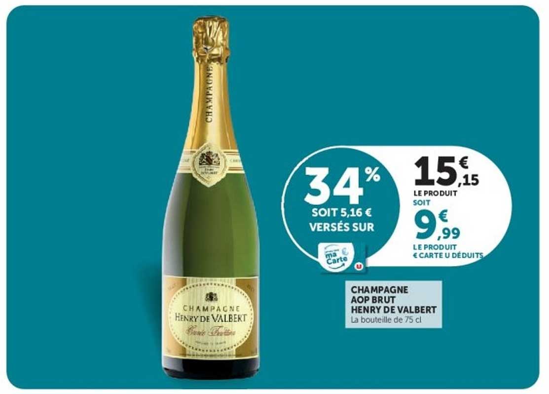 CHAMPAGNE AOP BRUT HENRY DE VALBERT
