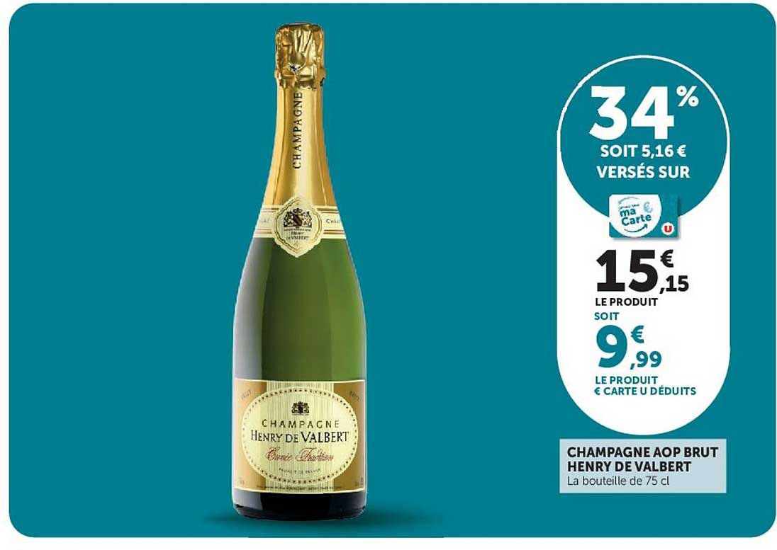 CHAMPAGNE AOP BRUT HENRY DE VALBERT