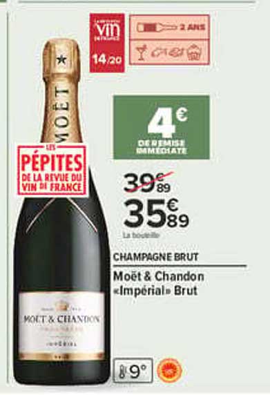 CHAMPAGNE BRUT Moët & Chandon « Impérial Brut »