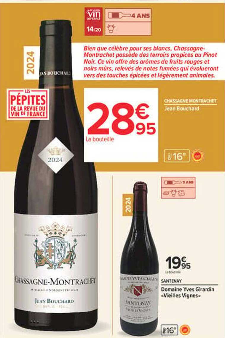 CHASSAGNE MONTRACHET Jean Bouchard