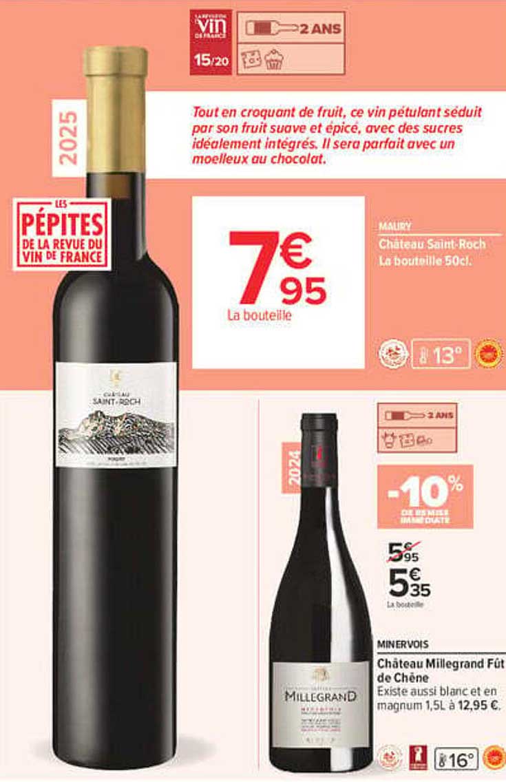 Château Saint-Roch la bouteille 50 cl