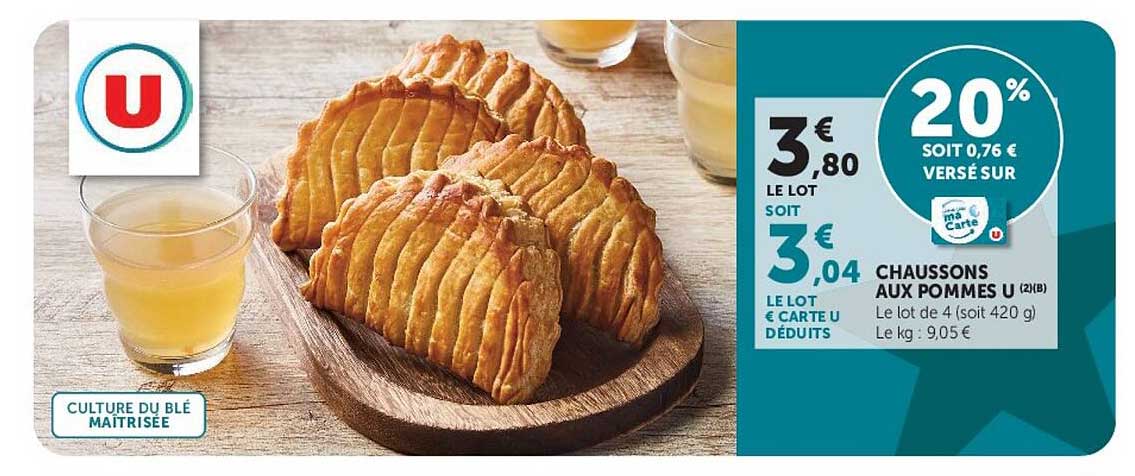 CHAUSSONS AUX POMMES U (2/B)