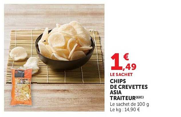CHIPS DE CREVETTES ASIA TRAITEUR (1)(C)