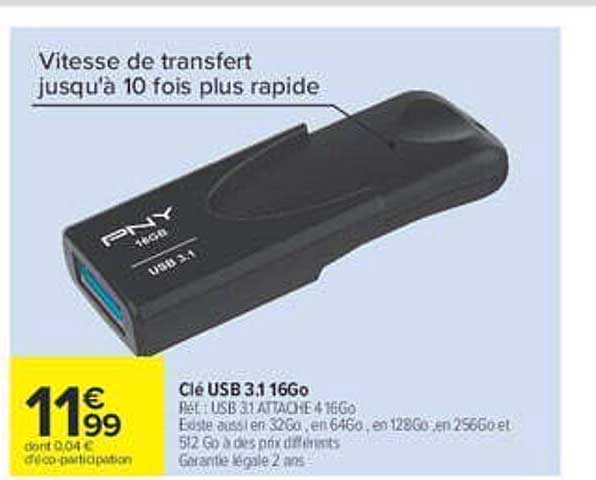 Clé USB 3.1 16Go