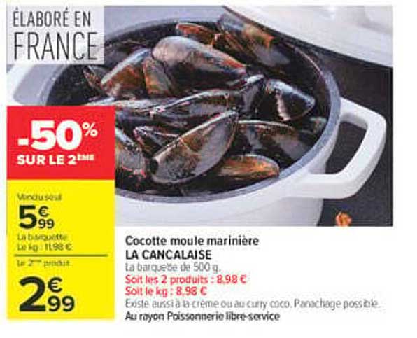 Cocotte moule marinière