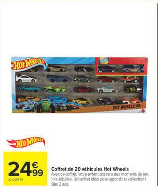 Coffret de 20 véhicules Hot Wheels