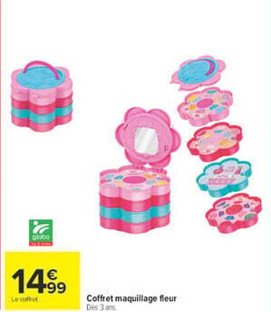 Coffret maquillage fleur