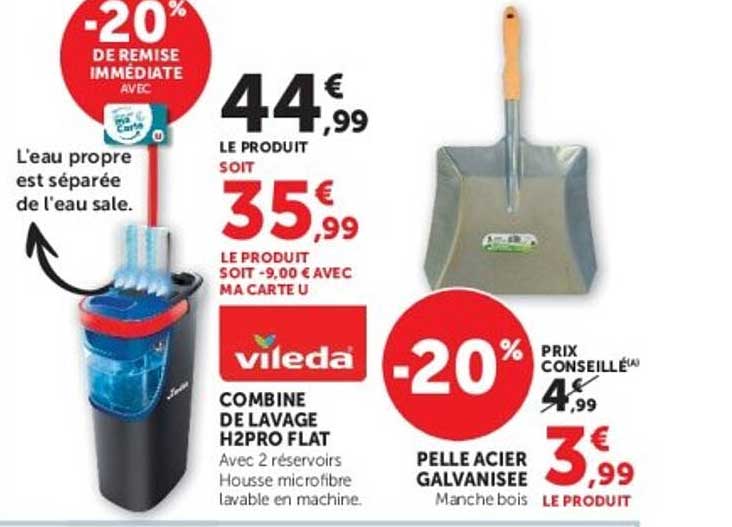 COMBINE DE LAVAGE H2PRO FLAT