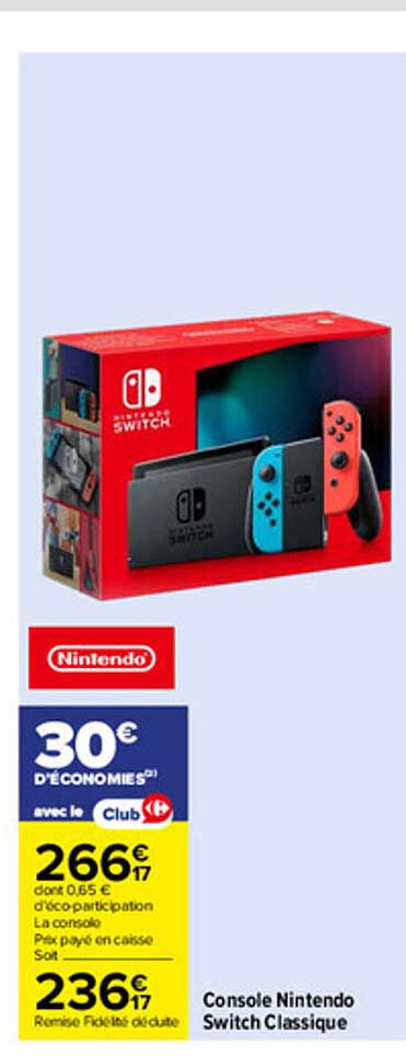 Console Nintendo Switch Classique