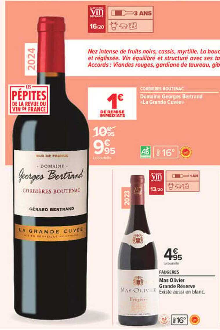 CORBIERES BOUTENAC Domaine Georges Bertrand «La Grande Cuvée»