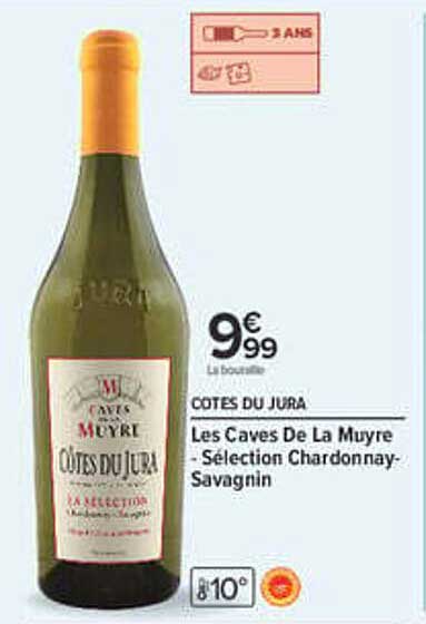 CÔTES DU JURA Les Caves De La Muyre - Sélection Chardonnay-Savagnin