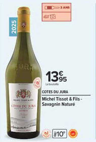 CÔTES DU JURA Michel Tissot & Fils - Savagnin Naturé