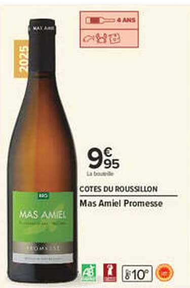 COTES DU ROUSSILLON Mas Amiel Promesse