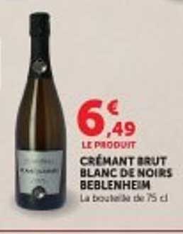 CRÉMANT BRUT BLANC DE NOIRS BEBLENHEIM