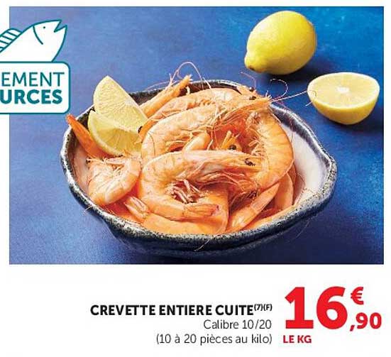 CREVETTE ENTIERE CUITE (7F)