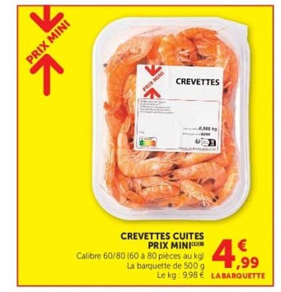 CREVETTES CUITES PRIX MINI