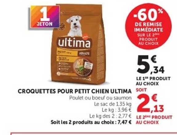 CROQUETTES POUR PETIT CHIEN ULTIMA