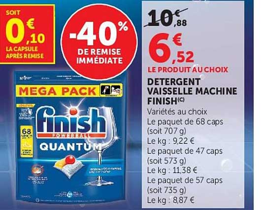 DÉTERGENT VAISSELLE MACHINE FINISH(C)