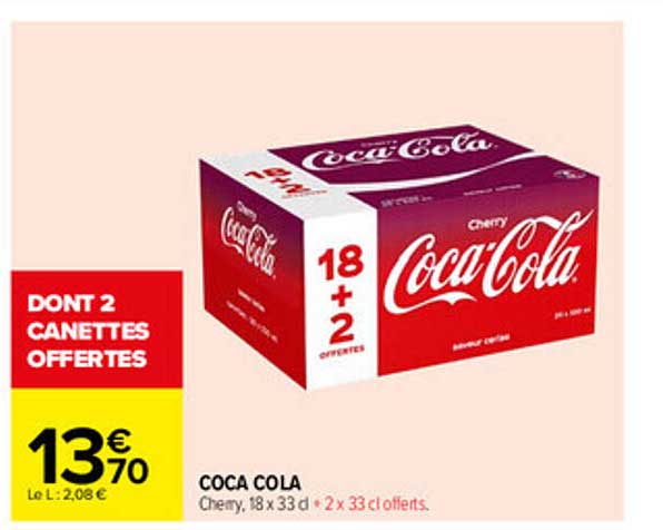 DONT 2 CANETTES OFFERTES