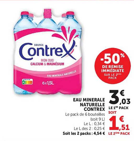 EAU MINERALE NATURELLE CONTREX