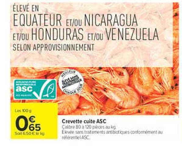 ÉLEVÉ EN EQUATEUR ET/OU NICARAGUA ET/OU HONDURAS ET/OU VENEZUELA SELON APPROVISIONNEMENT