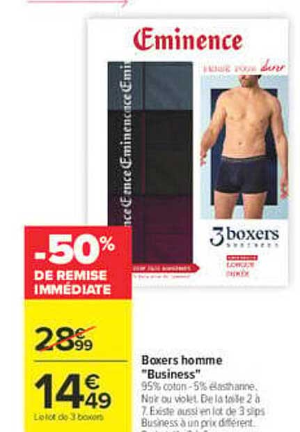 Eminence Boxers homme "Business"