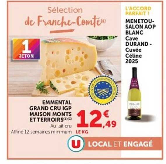 EMMENTAL GRAND CRU IGP MAISON MONTS ET TERROIRS