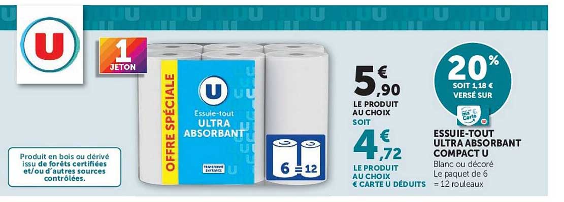 ESSUIE-TOUT ULTRA ABSORBANT COMPACT U