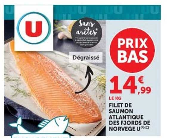 FILET DE SAUMON ATLANTIQUE DES FJORDS DE NORVÈGE U