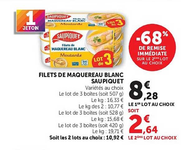 FILETS DE MAQUEREAU BLANC SAUPIQUET