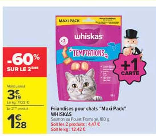 Friandises pour chats "Maxi Pack" WHISKAS