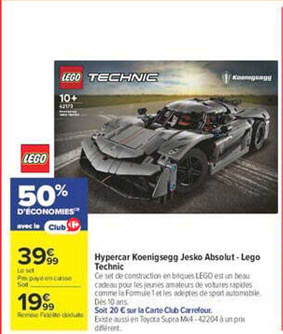 Hypercar Koenigsegg Jesko Absolut - Lego Technic