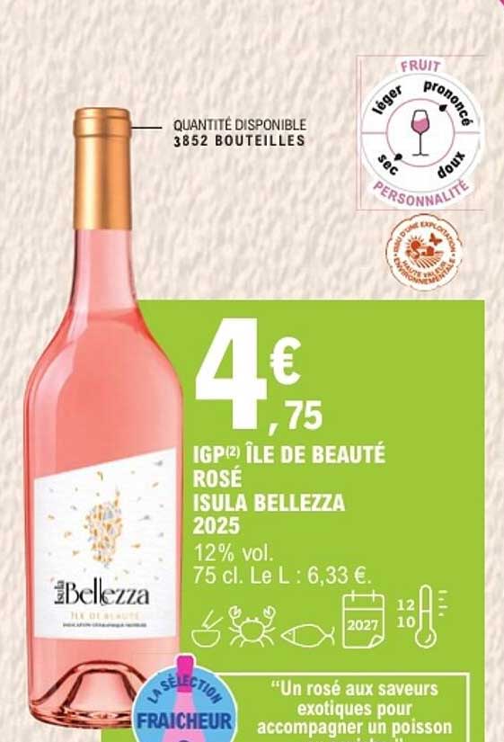 IGP ÎLE DE BEAUTÉ ROSÉ ISULA BELLEZZA 2025