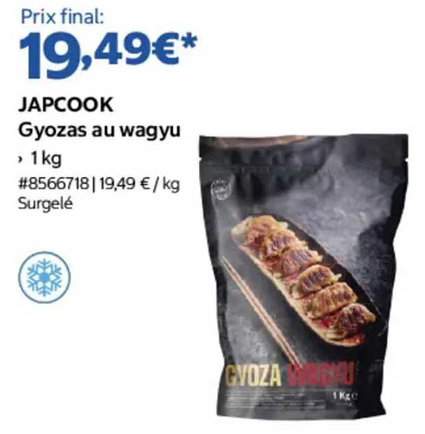 JAPCOOK Gyozas au wagyu
