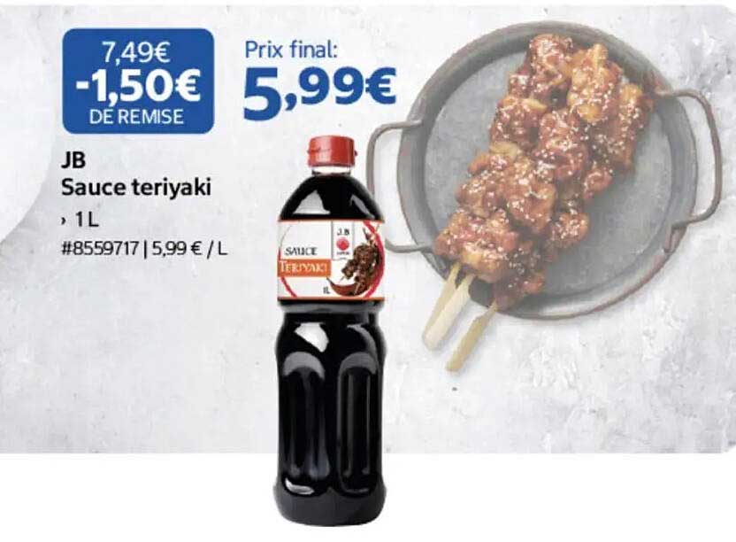 JB Sauce teriyaki, 1L