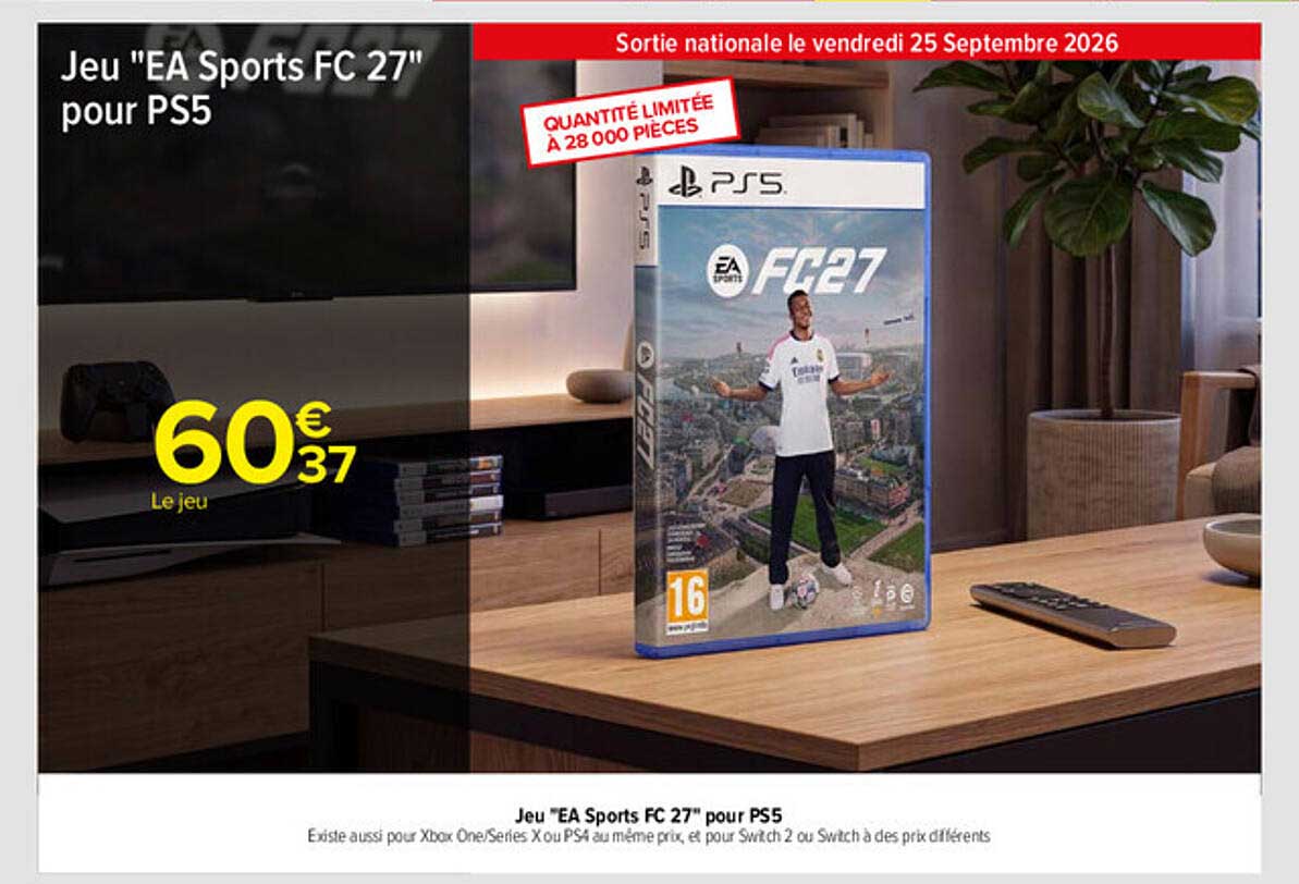 Jeu "EA Sports FC 27" pour PS5