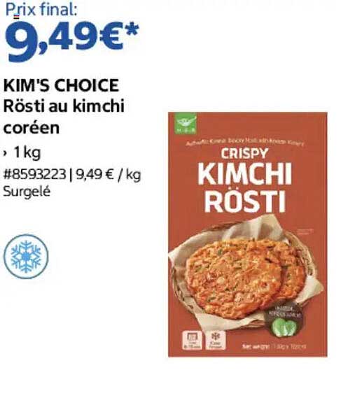 KIM'S CHOICE Rösti au kimchi coréen