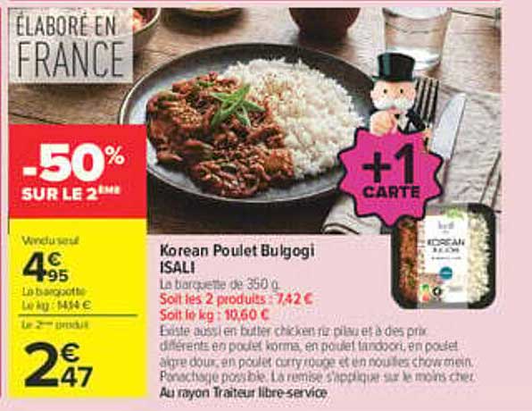 Korean Poulet Bulgogi ISALI