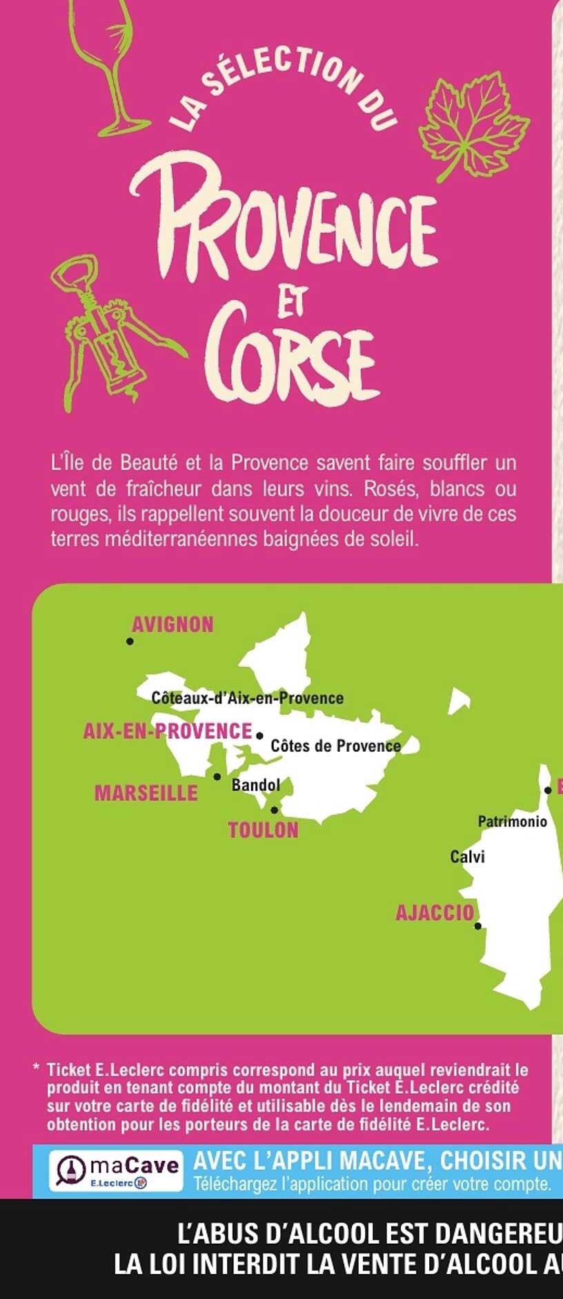 LA SÉLECTION DU PROVENCE ET CORSE