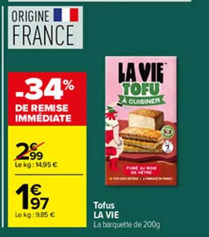 LA VIE TOFU À CUISINER