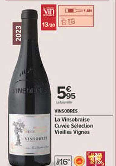 La Vinsobraise Cuvée Sélection Vieilles Vignes