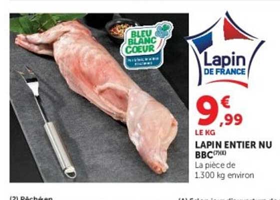 LAPIN ENTIER NU BBC