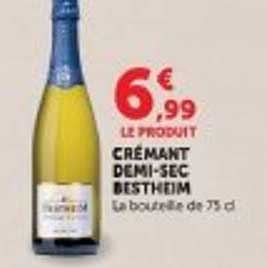 LE PRODUIT CRÉMANT DEMI-SEC BESTHEIM