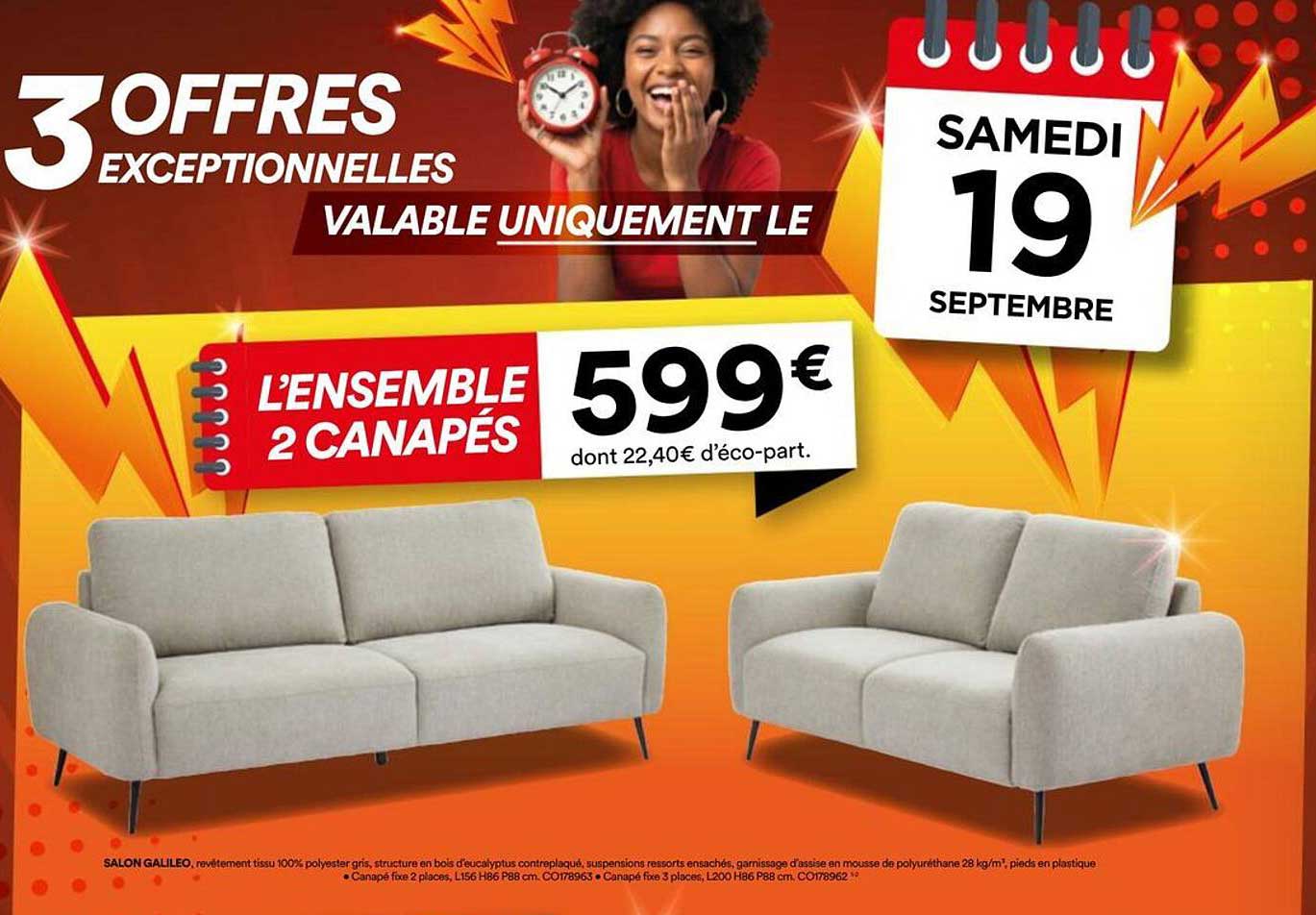 L’ENSEMBLE 2 CANAPÉS