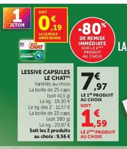 LESSIVE CAPSULES LE CHAT