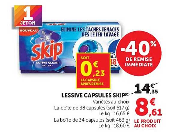 LESSIVE CAPSULES SKIP