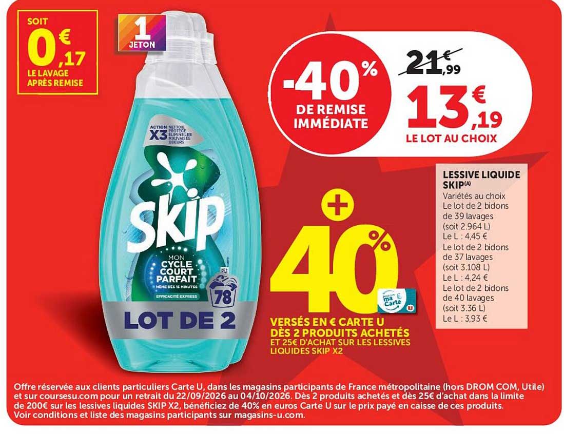 LESSIVE LIQUIDE SKIP(A)